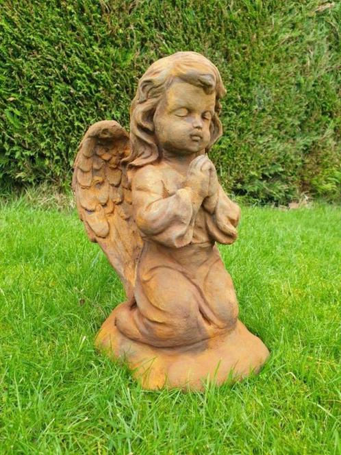 biddende engel , engel , tuinbeeld, Tuin en Terras, Tuinbeelden, Nieuw, Steen, Ophalen of Verzenden