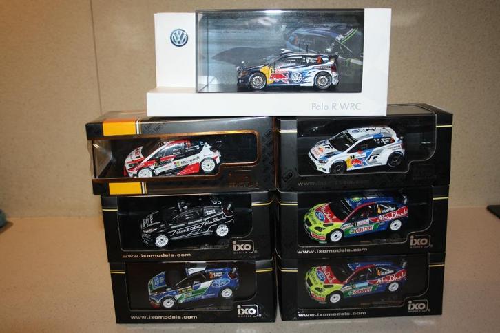 7 x 1:43 J.M. Latvala - M.Antttila rally WRC., Hobby en Vrije tijd, Modelauto's | 1:43, Zo goed als nieuw, Auto, Ophalen of Verzenden