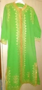 Marokkaanse jurk KAFTAN, Kleding | Dames, Gelegenheidskleding, Ophalen of Verzenden, Nieuw, Maat 38/40 (M), Groen