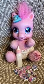 Grote My Pony met allerlei geluiden+flesje+stickers., Kinderen en Baby's, Speelgoed | My Little Pony, Ophalen of Verzenden, Gebruikt