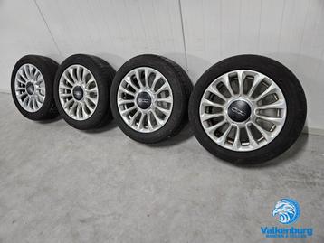 Originele Fiat 500 4x98 velgen 185/55R15 zomerbanden Goodyea, 15 pouces, Pneus et Jantes, Enlèvement ou Envoi, Véhicule de tourisme