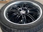 Magnifique set d'été noir/chromé Mercedes Classe V 5x112, Pneus et Jantes, 245 mm, Utilisé, 19 pouces