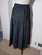 Lange, zwarte zomerrok C&A, maat 42, Zwart, Maat 42/44 (L), Ophalen of Verzenden, Zo goed als nieuw