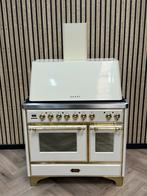 Luxe Boretti Majestic Crème 100cm 6 pits Gas + Afzuigkap