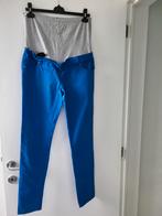 Koningsblauwe jeans mamalicious maat 30, Comme neuf, Écharpe ventrale, Bleu, Taille 42/44 (L)