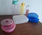 Lot 4 lunchboxen  en 3 waterflessen in 1 koop, Verzenden, Gebruikt