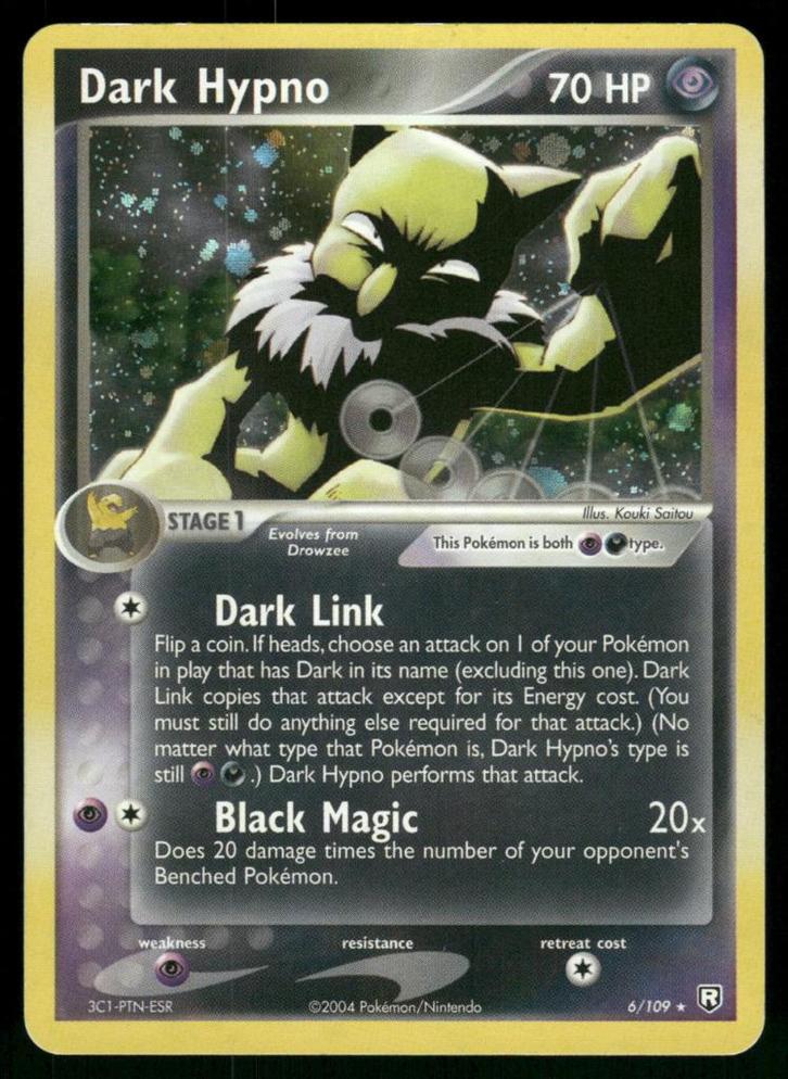 Dark Hypno 6/109 - Team Rocket Returns, Hobby en Vrije tijd, Verzamelkaartspellen | Pokémon, Gebruikt, Verzenden