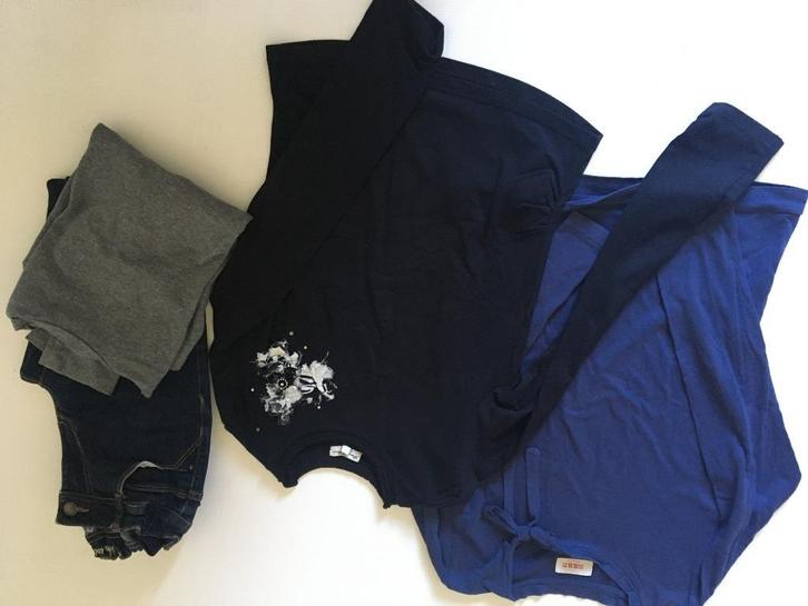 2 t-shirts: Eliane&Luna,  Maan, broek: 10 jaar, Kinderen en Baby's, Kinderkleding | Maat 128, Zo goed als nieuw, Meisje, Shirt of Longsleeve