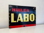 Panneau d'affichage en émail LABO, Enlèvement ou Envoi, Utilisé, Panneau publicitaire