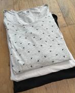 Set 3 longsleeves H&M mama shirts met lange mouwen, Maat 38/40 (M), H&M, Wit, Zo goed als nieuw