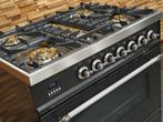 🔥Luxe Boretti Fornuis 80cm antraciet + rvs 1 oven 5 pits, 60 cm of meer, Ophalen of Verzenden, Zo goed als nieuw, Energieklasse A of zuiniger