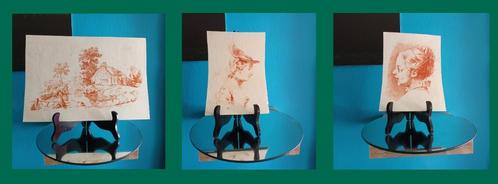 Drie 18de eeuwse etsen - Gabriel Smith - OPRUIMING!, Antiek en Kunst, Kunst | Etsen en Gravures, Ophalen of Verzenden
