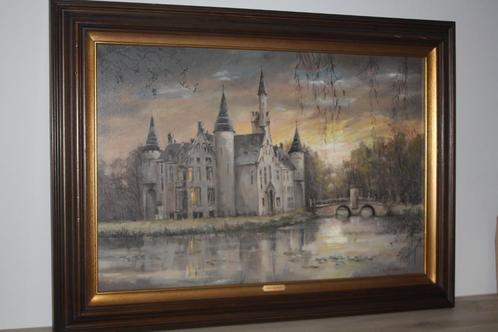 Frans Van Reck (kasteel Bornem ) schilderij, doek , 110x80cm, Antiquités & Art, Art | Peinture | Classique, Enlèvement