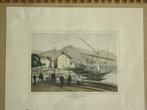 ancien litho coloré VEVEY Suisse le lac LEMAN Genève, Antiquités & Art, Enlèvement ou Envoi