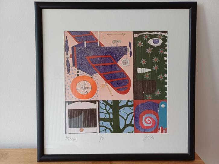 Litho Christian Sylvain - "Yes" (genummerd en gesigneerd), Antiek en Kunst, Kunst | Litho's en Zeefdrukken, Ophalen