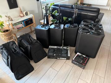 QSC Geluidsset + mixer + Pioneer FLX 4 – Zo goed als nieuw! beschikbaar voor biedingen