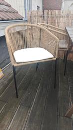 Stoelen van rieten en hars (4), Tuin en Terras, Ophalen, Wicker