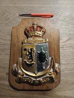 Crest en gres FN ZM MSC M932 Nieuwpoort, Envoi, Marine, Emblème ou Badge