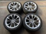 ORIGINELE AUDI A5 S5 S LINE VELGEN + BANDEN 245 40 R18, Ophalen of Verzenden, Gebruikt