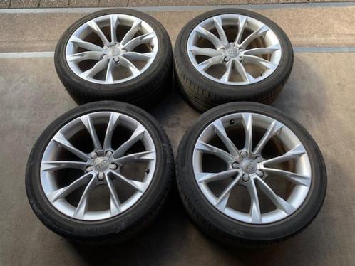 ORIGINELE AUDI A5 S5 S LINE VELGEN + BANDEN 245 40 R18, Auto diversen, Automatten, Gebruikt, Ophalen of Verzenden