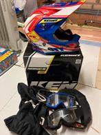 KENNY kids helm maat YL+brace+2 crossbrillen+opbergzak+doos, Motoren, Ophalen