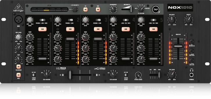 Behringer NOX1010 Premium DJ Mixer, Muziek en Instrumenten, Mengpanelen, Zo goed als nieuw, 5 tot 10 kanalen, Ophalen of Verzenden