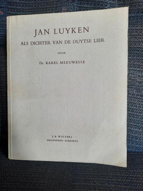 Jan Luyken Als Dichter van de Duytse Lier 1952, Antiquités & Art, Antiquités | Livres & Manuscrits, Enlèvement ou Envoi