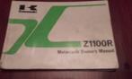 kawasaki Z1100R 1984 manuel d'utilisateur, Motos, Modes d'emploi & Notices d'utilisation, Enlèvement, Kawasaki