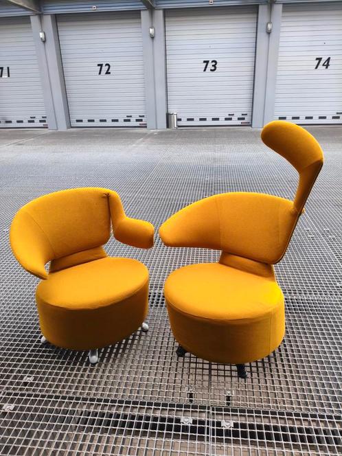 Cassina Aki Biki Canta fauteuil (2 stuks), Huis en Inrichting, Fauteuils, Zo goed als nieuw, Stof, 50 tot 75 cm, Minder dan 75 cm