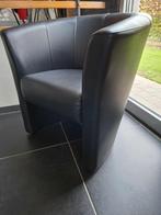 2 lederen zetels zwart, Huis en Inrichting, Zetels | Zetels, Ophalen, Zo goed als nieuw, Leer