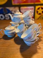 Romantisch koffieservies Kahla met bloemetjes en gouden rand, Ophalen of Verzenden