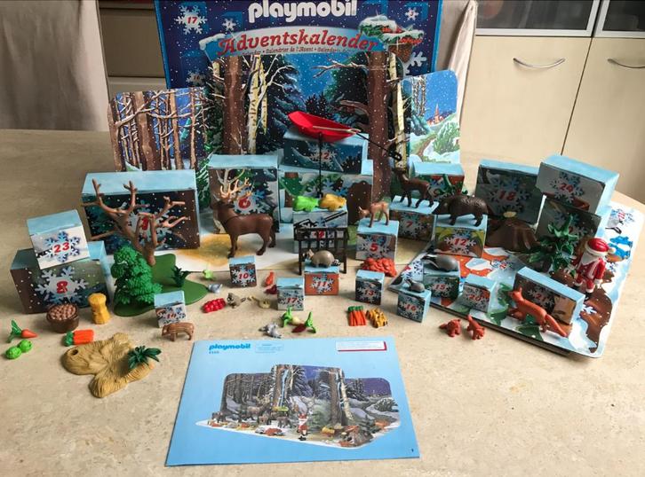 "PLAYMOBIL CALENDRIER DE L'AVENT DE NOËL" - 4155, Kinderen en Baby's, Speelgoed | Playmobil, Gebruikt, Complete set, Ophalen of Verzenden