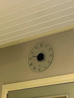 Glazen wandklok, Huis en Inrichting, Ophalen, Zo goed als nieuw, Wandklok