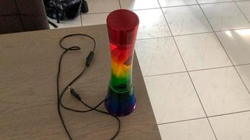 I-Total Lavalamp Rainbow 30 cm, Enlèvement, Comme neuf