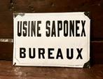 Plaque émaillée Usine Saponex - Bureaux - Made in Belgium, Ophalen of Verzenden