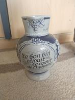 French wine lovers pitcher blue pottery earthware stoneware, Antiek en Kunst, Ophalen