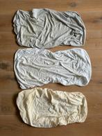 Lot de 3 draps housses pour berceau, Kinderen en Baby's, Gebruikt, Wit