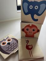 4 Opbergdozen dieren opvouwbaar, Ophalen, Zo goed als nieuw