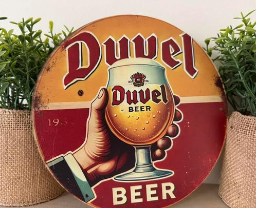 Metalen reclamebord Duvel, Verzamelen, Biermerken, Nieuw, Reclamebord, Plaat of Schild, Duvel, Ophalen of Verzenden