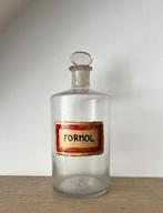 Ancienne bouteille de pharmacie verre Formol, brocante retro, Antiquités & Art, Curiosités & Brocante, Enlèvement ou Envoi