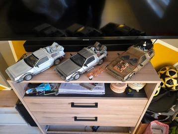 Delorean retour vers le futur 1/15 lot de 3  beschikbaar voor biedingen