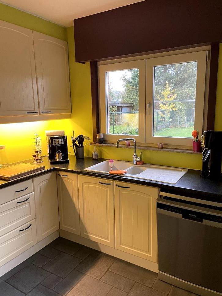 gebruikte keuken, Huis en Inrichting, Keuken | Complete keukens, Gebruikt, Overige typen, Crème, Hout, Ophalen