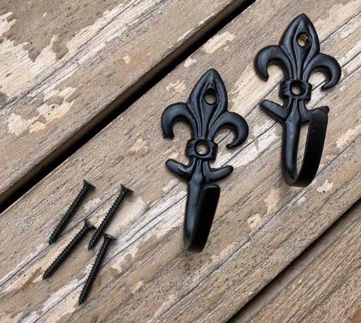 EMBRASSE-HAKEN, KAPSTOKHAAK 2 STUKS LELIE NIEUW, Huis en Inrichting, Woonaccessoires | Overige, Nieuw, Verzenden
