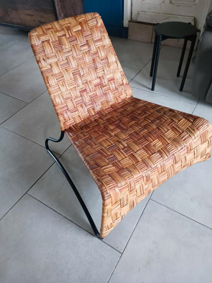 Fauteuil IKEA MÅSÖ Vintage (2000) - Design Maria Vinka - Rot, Maison & Meubles, Chaises, Métal, Noir, Enlèvement