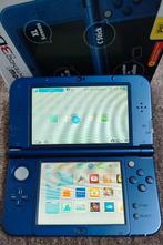 Nintendo New 3DS XL + jeux + accessoires, Games en Spelcomputers, Spelcomputers | Nintendo 2DS en 3DS, Ophalen, Gebruikt, Blauw
