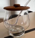 Glazen bowl met deksel en lepel, Ophalen, Nieuw, Overige typen