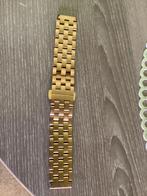Metalen Horloge band 22 mm., Bijoux, Sacs & Beauté, Bracelets, Comme neuf, Acier, Enlèvement ou Envoi, Or