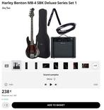 Harley Benton MB-4 SBK, Muziek en Instrumenten, Snaarinstrumenten | Gitaren | Bas, Ophalen, Zo goed als nieuw, Elektrisch