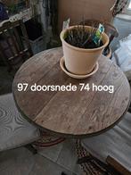 Tafel en stoelen, Huis en Inrichting, Tafels | Eettafels, Ophalen, Gebruikt, 100 tot 150 cm, Rond