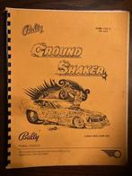 BALLY GROUND SHAKER MANUEL AVEC SCHÉMAS, Collections, Enlèvement ou Envoi, Bally, Flipper (jeu), Comme neuf